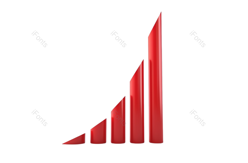 形状图片,金融元素,图表PNG,金属质感免抠素材